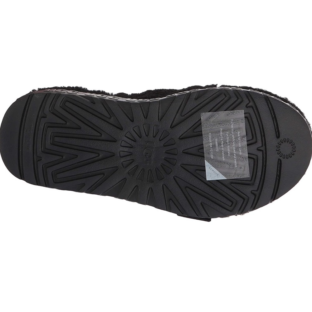 UGG Women’s Fluffita Slipper Sandals, Black - Picture 5 of 10